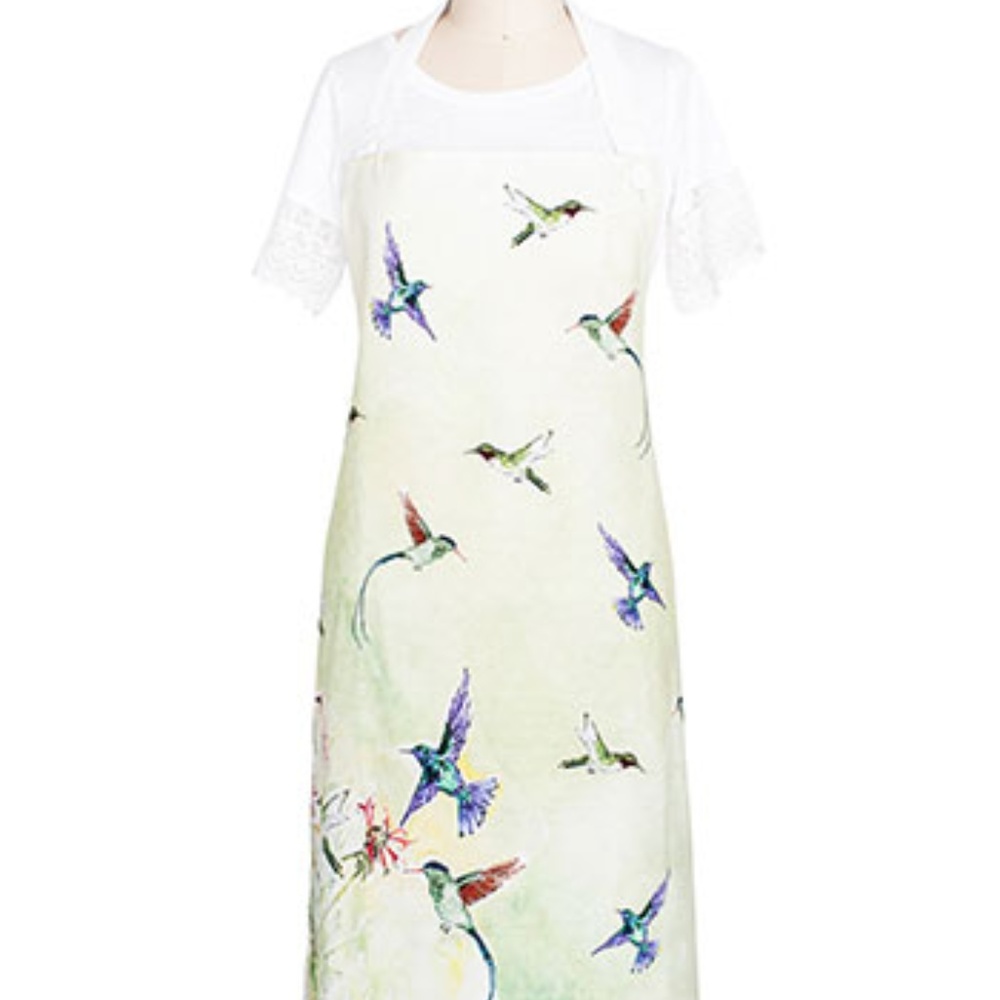 April Cornell Hummingbird Apron O/S NWT